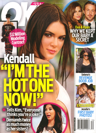 Illustration for article titled This Week in Tabloids: Kim Cries as Kendall Is Declared 'The Hot One'